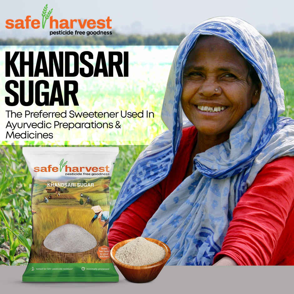 Safe Harvest Pesticide-Free Khandsari Sugar | Artisanal | No Artificial Flavors