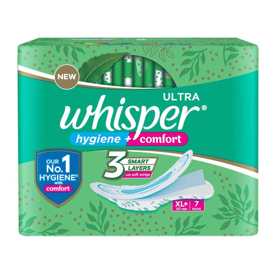 Whisper Ultra Clean Sanitary Pads - XL+
