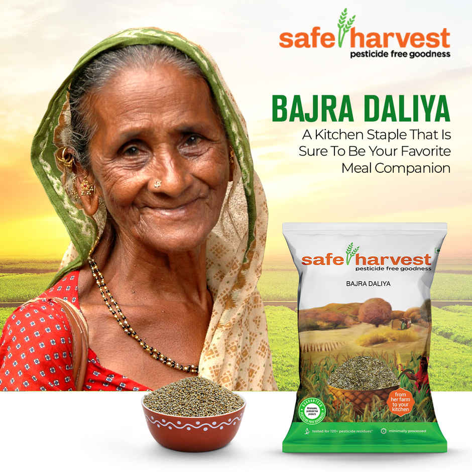 Safe Harvest Pesticide-Free Bajra Daliya | Gluten Free