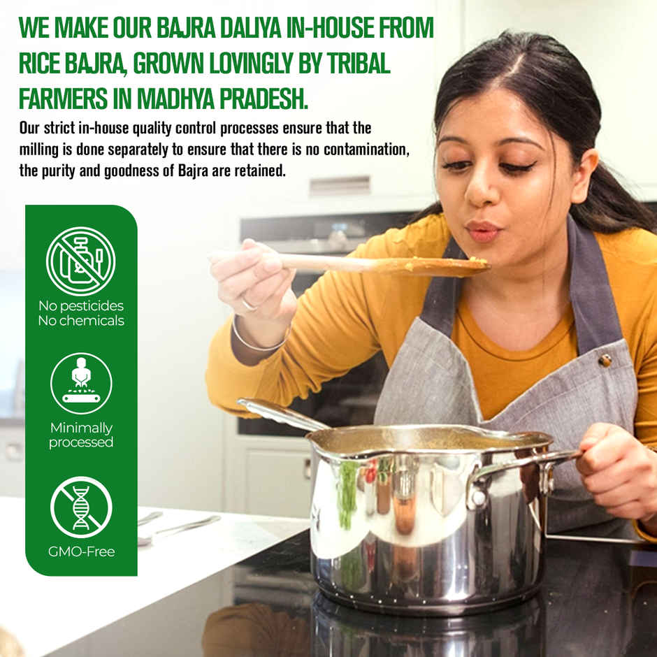 Safe Harvest Pesticide-Free Bajra Daliya | Gluten Free