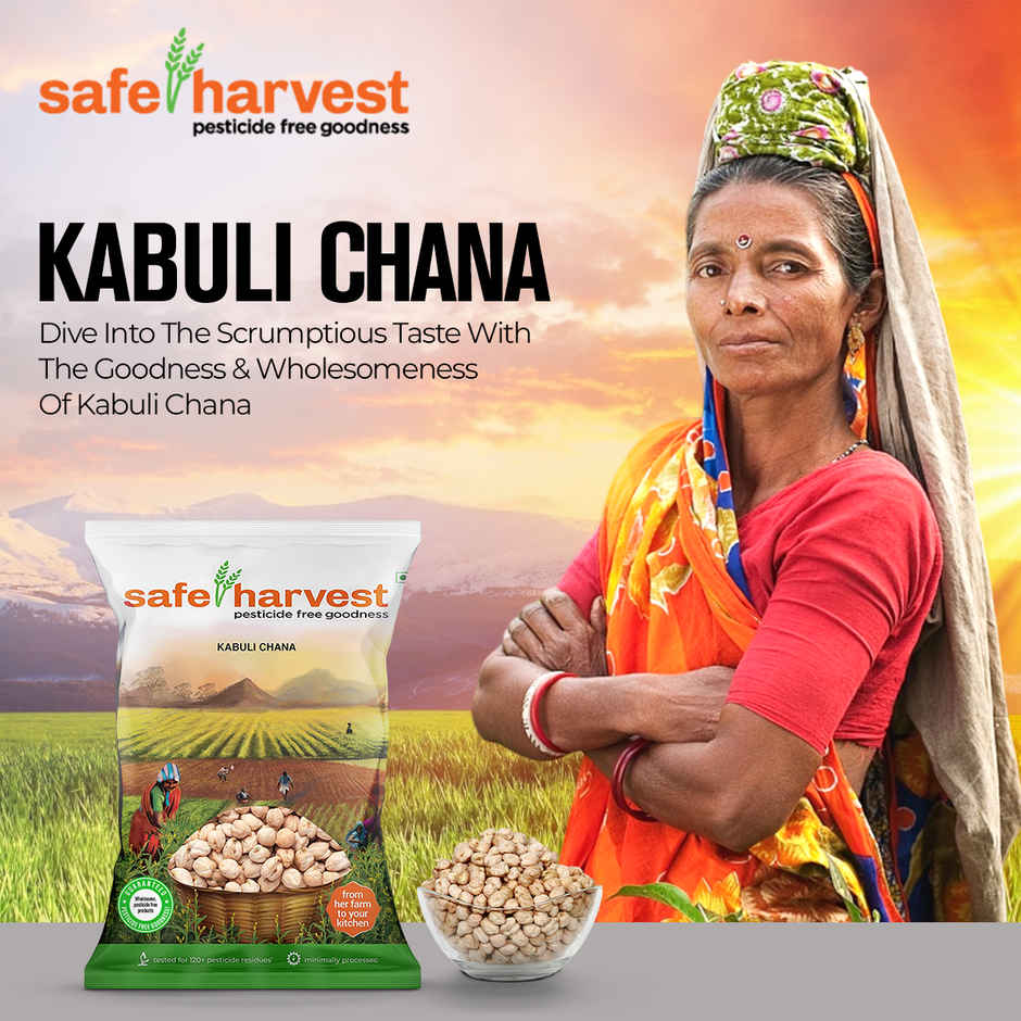 Safe Harvest Pesticide-Free Kabuli Chana | Vegan | Gluten Free