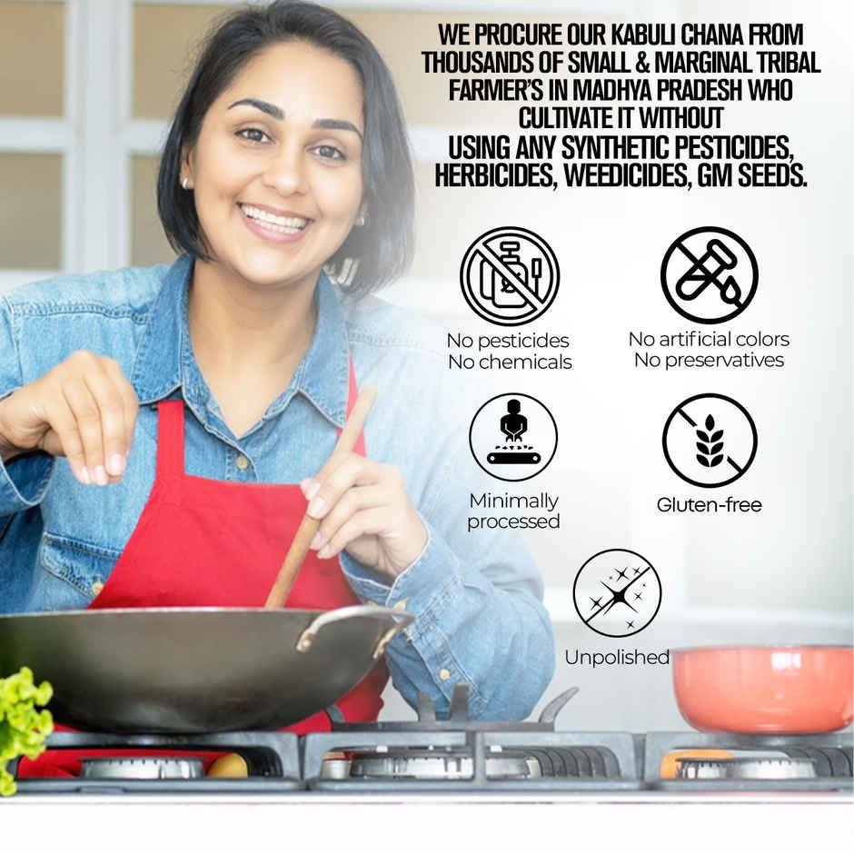 Safe Harvest Pesticide-Free Kabuli Chana | Vegan | Gluten Free