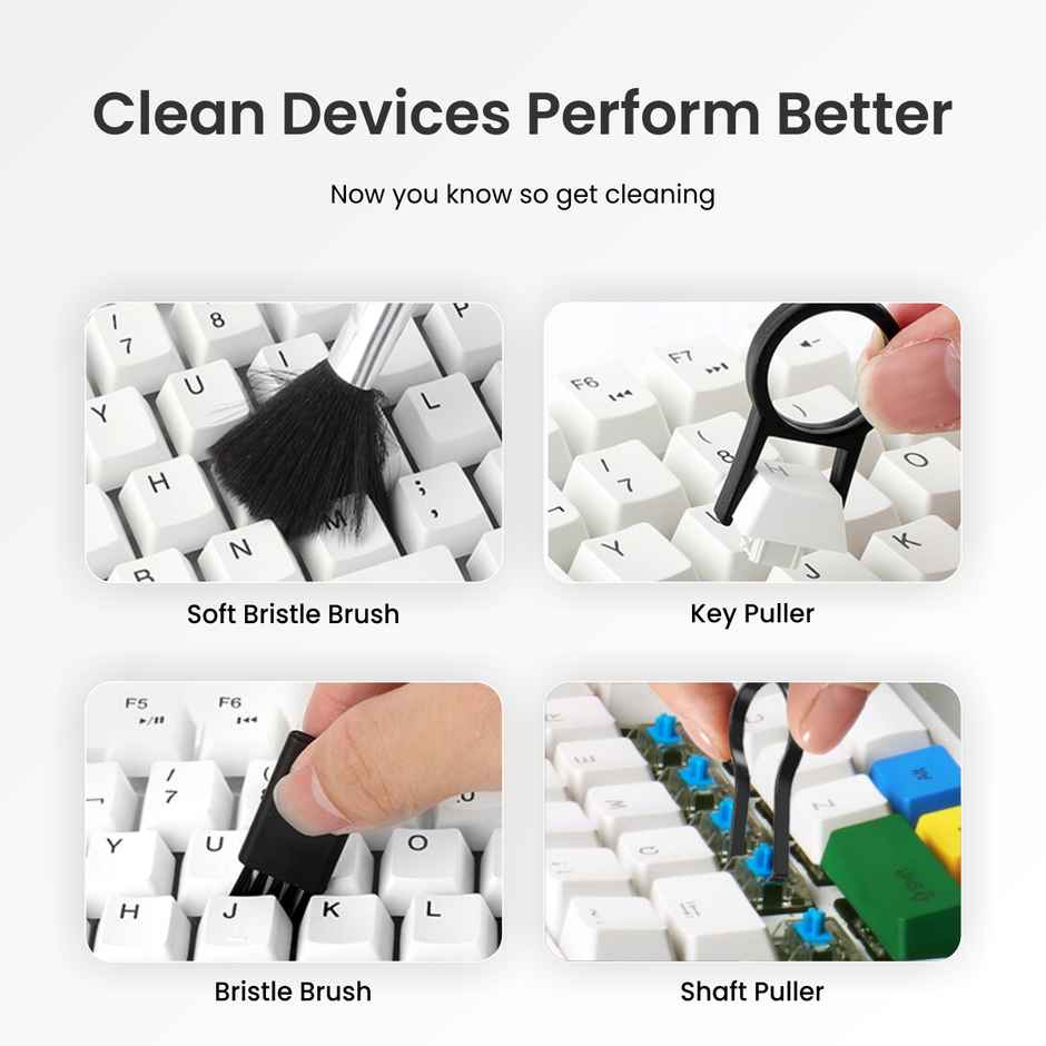 Portronics Clean N Smart Gadget Cleaning Kit - White