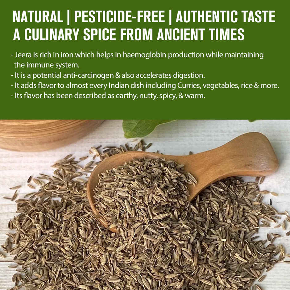 Safe Harvest Jeera (Cumin) | Unadulterated Whole Spices | Pesticide Free | Chemical Free