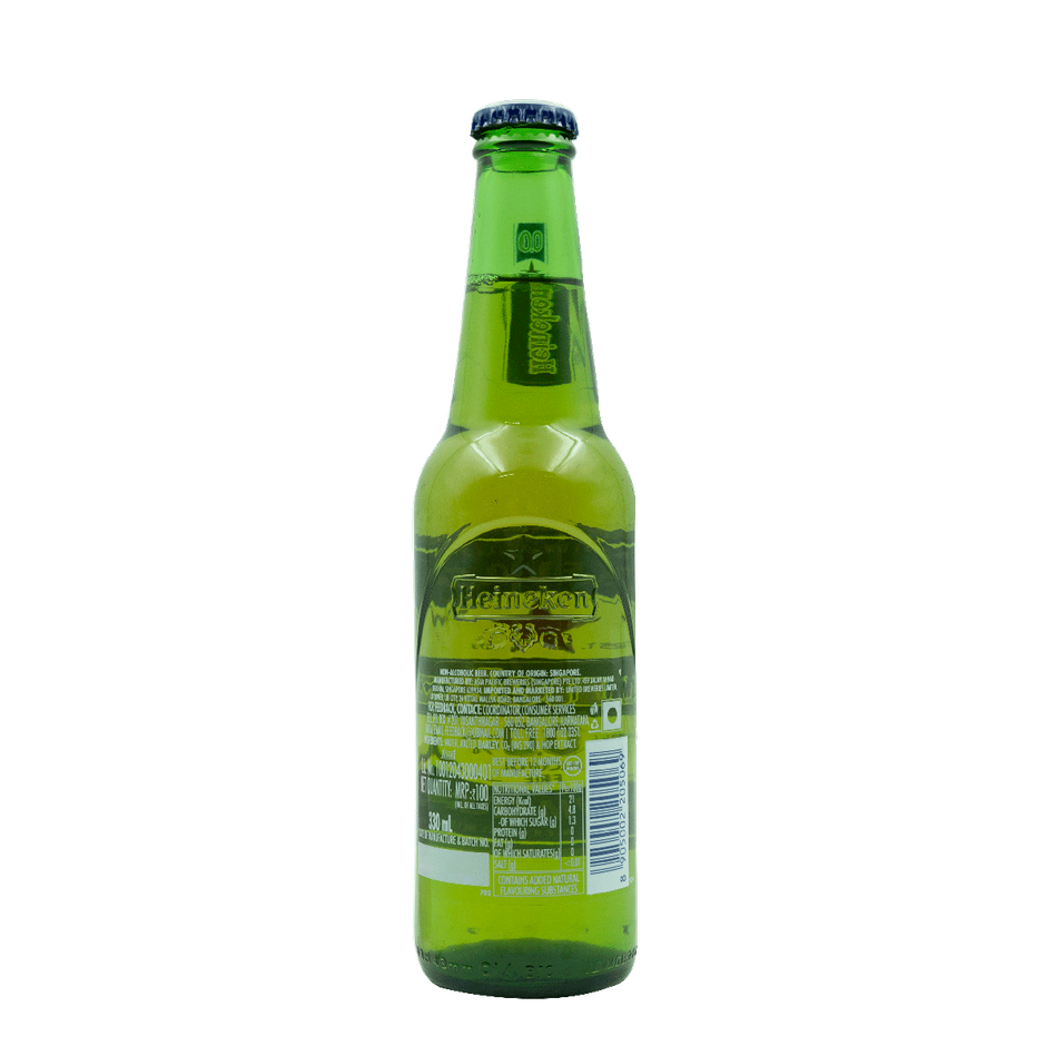 Heineken 0.0% Non Alcoholic Beer-330 ML Bottle