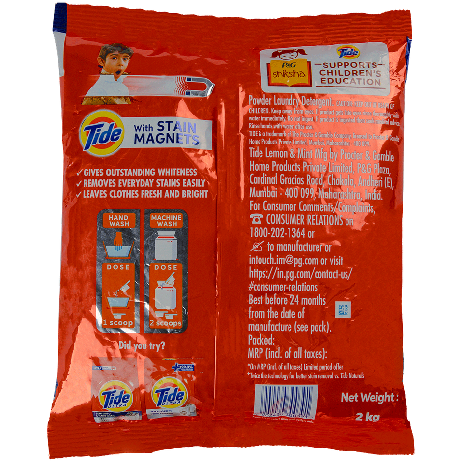 Tide Plus Lemon & Mint Detergent Powder