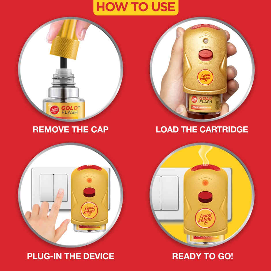 Good Knight Flash Liquid Vapourizer Mosquito Repellent Combo