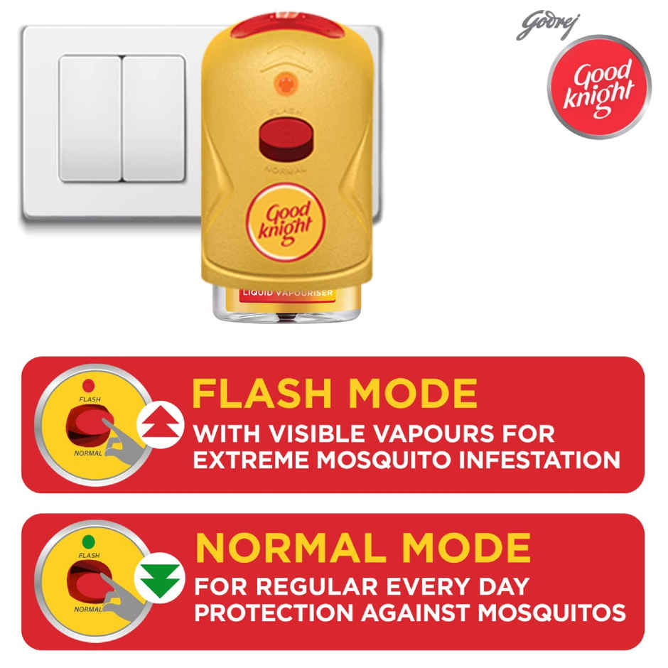 Good Knight Flash Liquid Vapourizer Mosquito Repellent Combo
