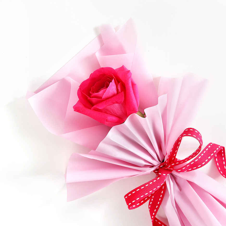 IGP Single Pink Rose Wonder Bouquet 