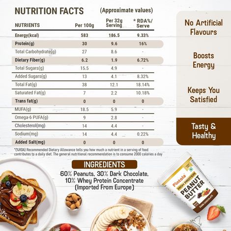 Pintola High Protein Dark Chocolate Peanut Butter - Creamy