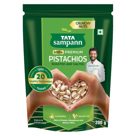 Tata Sampann 100% Iranian Pistachios Roasted & Salted