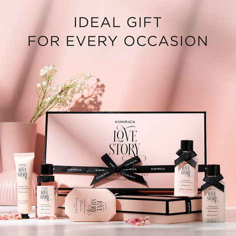 Kimirica Love Story Experience Set | Luxury Bath & Body Selfcare Gift Set for Women