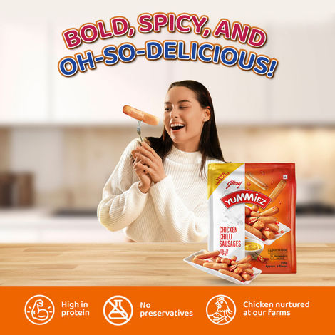 Godrej Yummiez Chilli Chicken Sausages