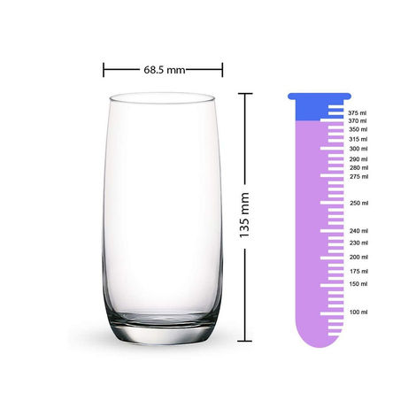 Ocean Ivory Water Glass Set | 370 ml