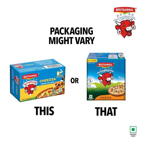 Britannia The Laughing Cow Cheezza Cheese- Pizza Block