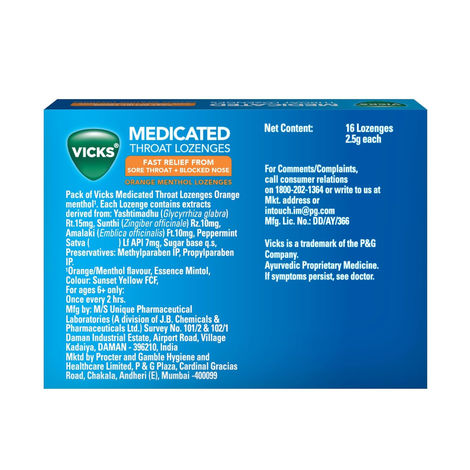 Vicks Medicated Lozenges: Fast Relief for Sore Throat
