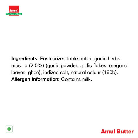 Amul Garlic & Herbs Buttery Spread
