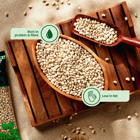 Daily Good Unpolished White Lobiya - Cowpea