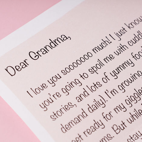 Happy Mail Letter For Grandma