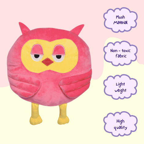 Toytales Owl Cushion Pink