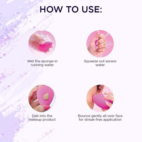 Bronson Professional Purple Beauty Blender Makeup Sponge