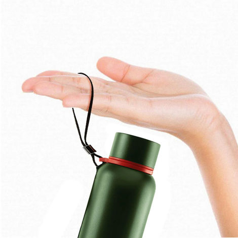 Borosil Hydra Trek Water Bottle - 700 ml | Green | Stainless Steel Double Wall Vacuum Insulated Flask