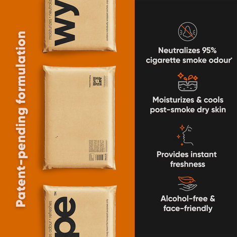 Wype - After - Smoke Odour Neutralizing and Refreshing Wet Tissue