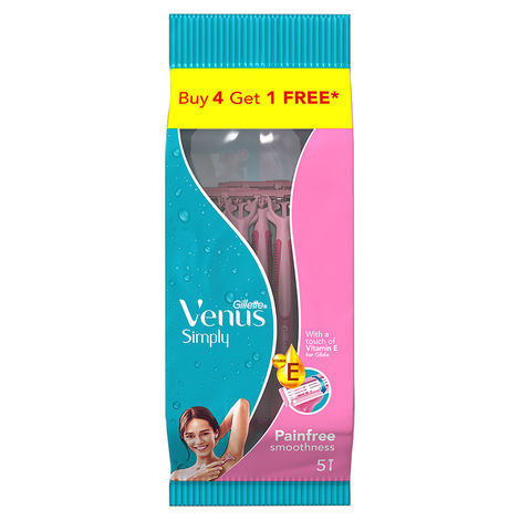 Gillette Venus Simply Hair Removal Razor for Women, 5 simply