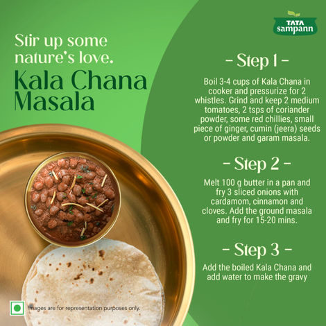 Tata Sampann High Protein Kabuli Chana(500gms) & Tata Sampann Kala Chana(500gms) Combo