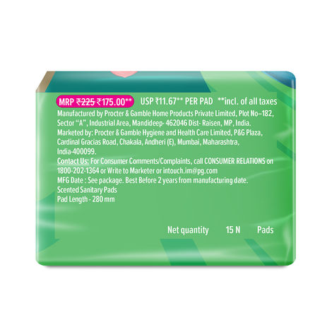 Whisper Ultra Upto No Gap No Leaks Sanitary Pads | XL | 15 pcs