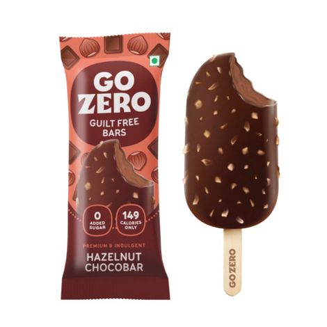 Go Zero Hazelnut Chocolate Low Calorie Guilt Free Ice Cream Bar