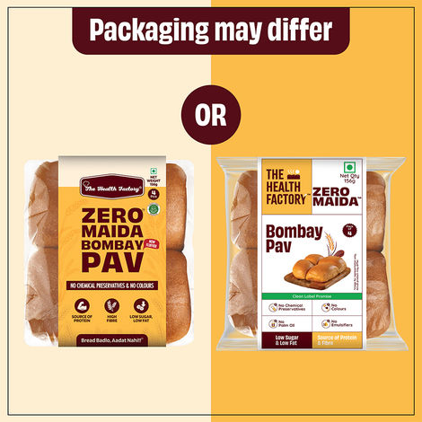 The Health Factory Zero Maida Bombay Pav | Clean Label - Not Brown