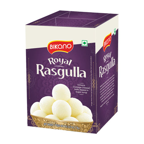 Bikano Royal Rasgulla | Soft & Spongy Bengali Sweet | Made with Premium Ingredients