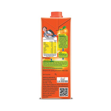 Dabur Real Fruit Power Orange Fruit Juice