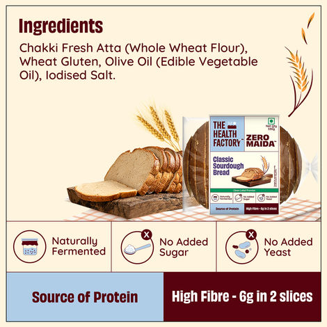 The Health Factory Zero Maida Classic Sourdough | Clean Label