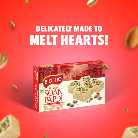 Bikano Premium Soan Papdi | Traditional Indian Sweet | Crispy & Flaky Mithai with Rich Taste