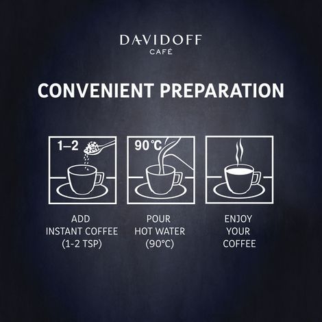 Davidoff Decaf Elegant Instant Coffee | 6/12 Intensity
