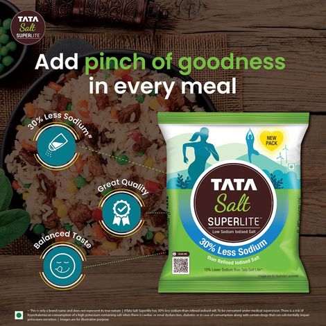 Tata Salt Superlite With 30% Low Sodium