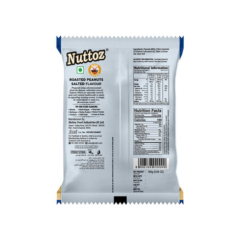 Nuttoz Roasted Peanut Salted