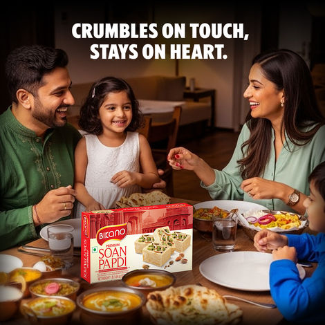 Bikano Premium Soan Papdi | Traditional Indian Sweet | Crispy & Flaky Mithai with Rich Taste