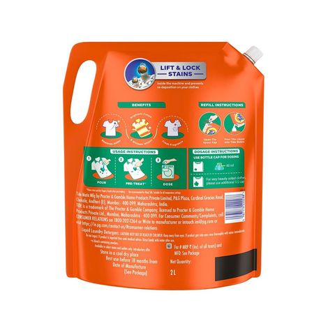 Tide Matic Front Load Detergent Liquid | Stain Removal in Washing Machine