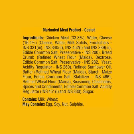 Venky's Chicken & Cheese Nuggets