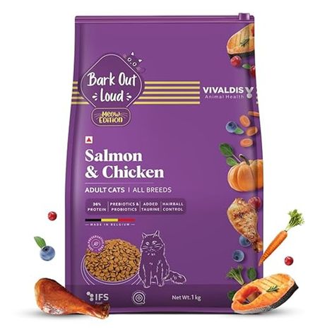 Bark Out Loud | Fresh Salmon Fish and Chicken Premium Adult Dry Cat Food