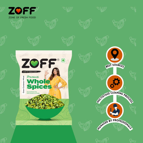 ZOFF Green Cardamom Whole - Elaichi