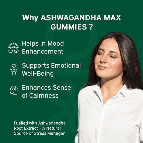 Nutriburst Ashwagandha Max Gummies For Stress Management