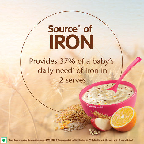 Nestle Cerelac Multigrain & Fruits Baby Food Cereal | No Preservatives | 12 to 24 Months