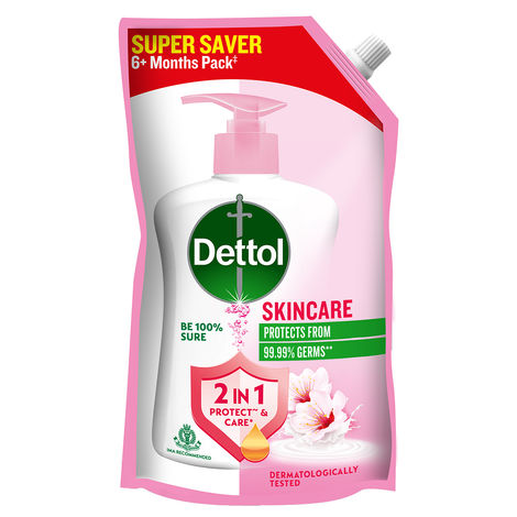 Dettol Skincare Hand Wash Refill | Moisturizing Handwash | pH Balance | Gentle on Skin