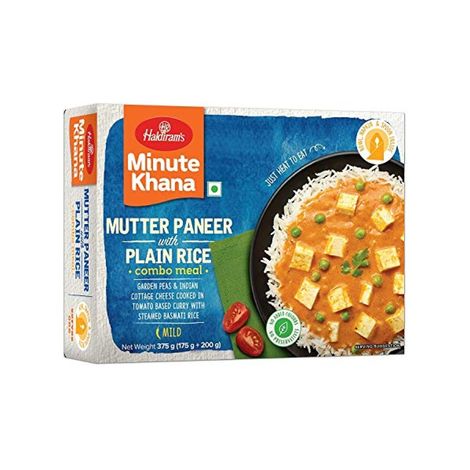 Haldiram's Ready To Eat Mutter Paneer with Plain Rice