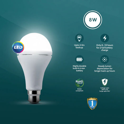 Philips Led 12W Ecolink Emergency Led Bulb (Cdl) | B22 Base Holder