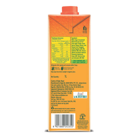 Dabur Real Mixed Fruit Juice